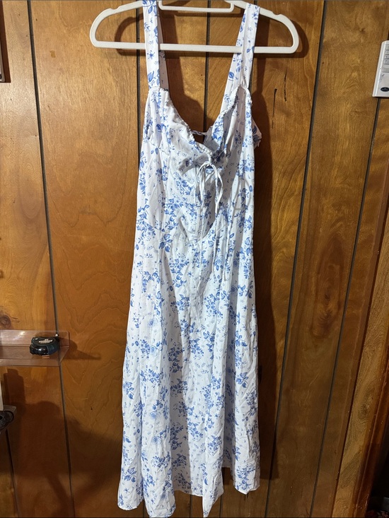 Other - Blue Floral Tie-Front Nightgown - Women’s Intimates
